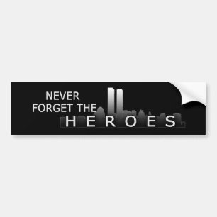 Twin Towers Vergeet nooit Bumpersticker