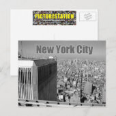 Twin towers World Trade Center NYC Briefkaart (Voorkant / Achterkant)