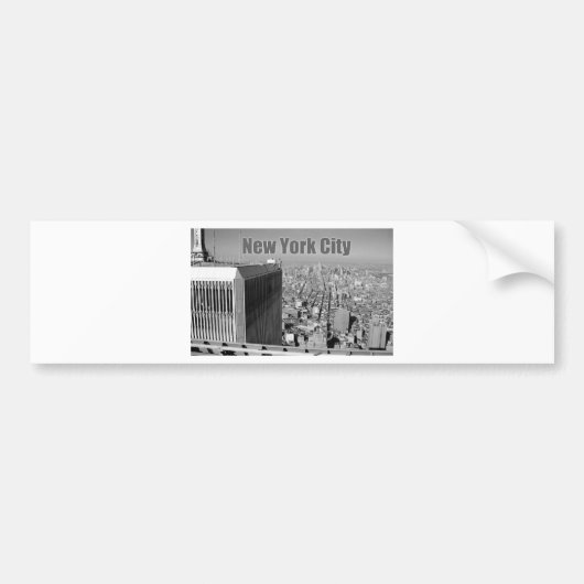 Twin towers World Trade Center NYC Bumpersticker (Voorkant)
