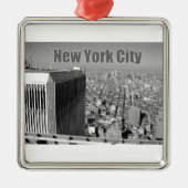 Twin towers World Trade Center NYC Metalen Ornament (Voorkant)