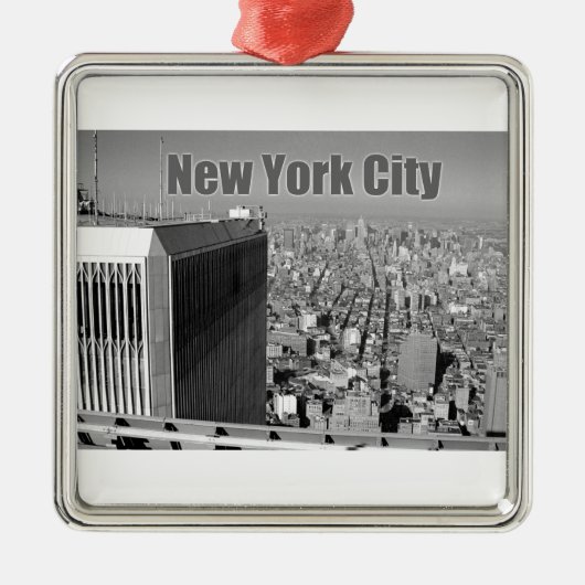 Twin towers World Trade Center NYC Metalen Ornament (Voorkant)