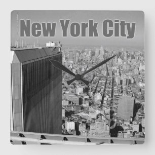 Twin towers World Trade Center NYC Vierkante Klok