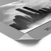 Twin Towers - zwart-wit Poster (Hoek)