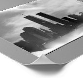 Twin Towers - zwart-wit Poster (Hoek)