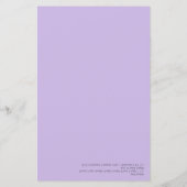 Twin Trivia Game Pampas Lavender Boho Baby shower (Achterkant)