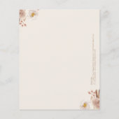 Twin Trivia Game Tan Boho Beer Baby shower (Achterkant)