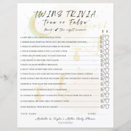 Twin Trivia Spel Waar of Vals