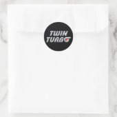 Twin Turbo Ronde Sticker (Tas)