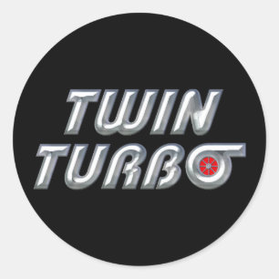 Twin Turbo Ronde Sticker