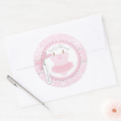 Twin Tutu Polka Dot Jumper & Winter Sneeuwvlok Ronde Sticker (Envelop)