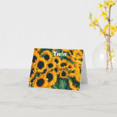 **TWIN** U BRENGT ZUIVELS AAN MIJN LEVENDE DAG KAART (Gele Bloem)