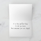 **TWIN-U IS BEAUTIFUL** BIRTHDAAGWISSEN KAART (Binnen)