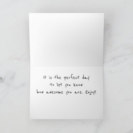 **TWIN-U IS BEAUTIFUL** BIRTHDAAGWISSEN KAART (Binnen)