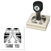 Twin Uilen Schattige Eenvoudig BABY SHOWER CUSTOM Rubberstempel (Gestempeld)