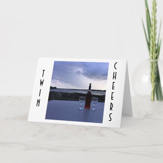 **TWIN** UW GROTE DAG IS EEN DAG VOOR "PARTIJ" KAART (Voorkant)