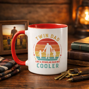 Twin Vader Retro Zonsondergang Koffie Mok