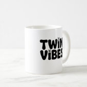 Twin Vibes Mok – Gemini Zodiac Coffee Cup (Voorkant rechts)