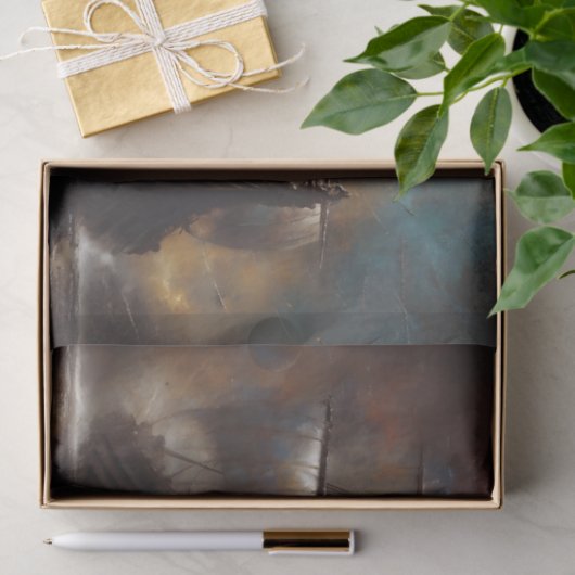 Twin Viking Longships Decoupage Tissuepapier (Geschenk)