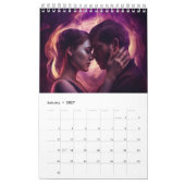 Twin vlamkalender kalender (Jan 2027)