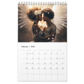 Twin vlamkalender kalender (Feb 2026)