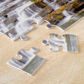 Twin Watervallen Tennessee.Kerstgroeten Legpuzzel (Zijkant)