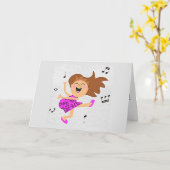 **TWIN** "WEDERZIJDSE VERJAARDAG" = GELUKKIGE DANS KAART (Gele Bloem)