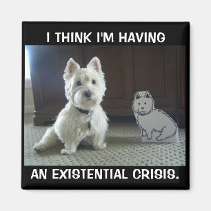 Twin Westies Photo Magnet