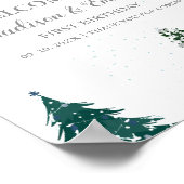 Twin Winter Onderland Kerstmis Welkom Verjaardag Poster (Hoek)