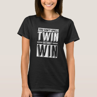 Twin without win lovely hearts akin t-shirt