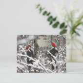Twin Woodpeckers - Briefkaart (Staand voorkant)