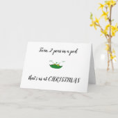 TWIN-YOU/ME 2 ERWTEN IN EEN POD= KERSTWENSEN KAART (Gele Bloem)