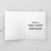 TWIN=YOU "MUST" HAVE A HAPPY BIRTHDAY ZEGT PUP KAART (Binnen)