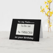 TWIN-YOU ZIJN ELKE DAG FANTASTISCH (VERJAARDAGSWEN KAART (Gele Bloem)