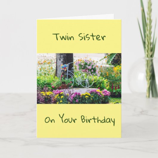 **TWIN ZUSTER** RELAX / HET IS JE DAG KAART (Voorkant)