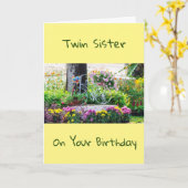 **TWIN ZUSTER** RELAX / HET IS JE DAG KAART (Gele Bloem)
