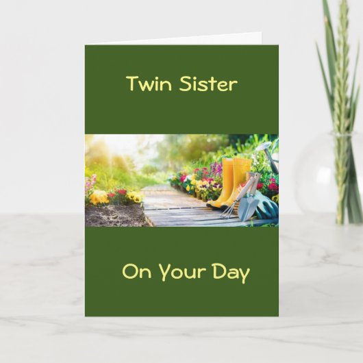 **TWIN ZUSTER** RELAX / HET IS JE DAG KAART (Voorkant)