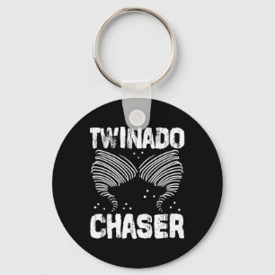 Twinado Chaser Funny Mam Dad Twin Parents Sleutelhanger