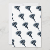 Twinado Tornado Blue Grunge Verjaardag Kaart (Achterkant)