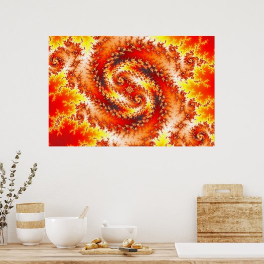 Twinblazer - Fractal Poster (Keuken)