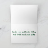 ***TWINDE MEISJES*** HEBBEN ***1e KERST*** Feestdagen Kaart (Binnen)