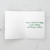 ***TWINDE TWEEDE ZETDAG * * * * * CHRISTMAS * * * FEESTDAGEN KAART (Binnen)