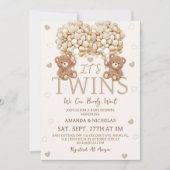 Twinden die we kunnen wachten Baby shower Kaart (Voorkant)