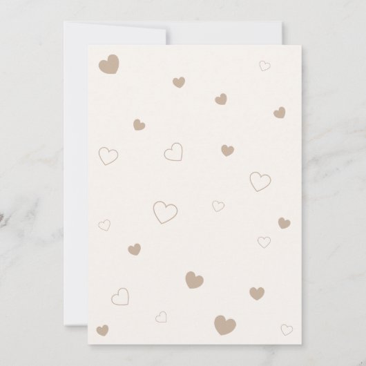 Twinden die we kunnen wachten Baby shower Kaart (Achterkant)