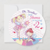 Twindenergie, Cute Ballet Girls, 2 jaar oud Kaart (Voorkant)