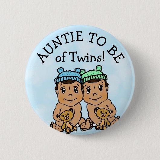 Twindenergie, Latijns Baby shower Ronde Button 5,7 Cm (Voorkant)