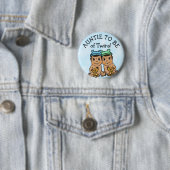 Twindenergie, Latijns Baby shower Ronde Button 5,7 Cm (In situ)