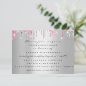 Twindenergie met Baby shower en glitter drijft mei Kaart (Staand voorkant)