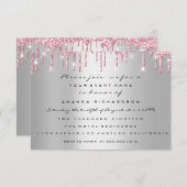 Twindenergie met Baby shower en glitter drijft mei Kaart (Voorkant / Achterkant)