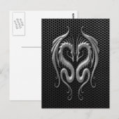 Twindenergie met staalmaaseffect briefkaart (Voorkant / Achterkant)
