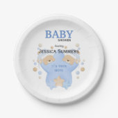 Twindenergie van teddy's van twee babydozen: Pa Papieren Bordje (Voorkant)